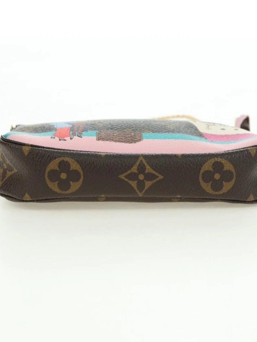 LOUIS VUITTON Monogram Mini Pochette Accessoires Pouch M62141 LV Auth 179814M - Picture 10 of 14